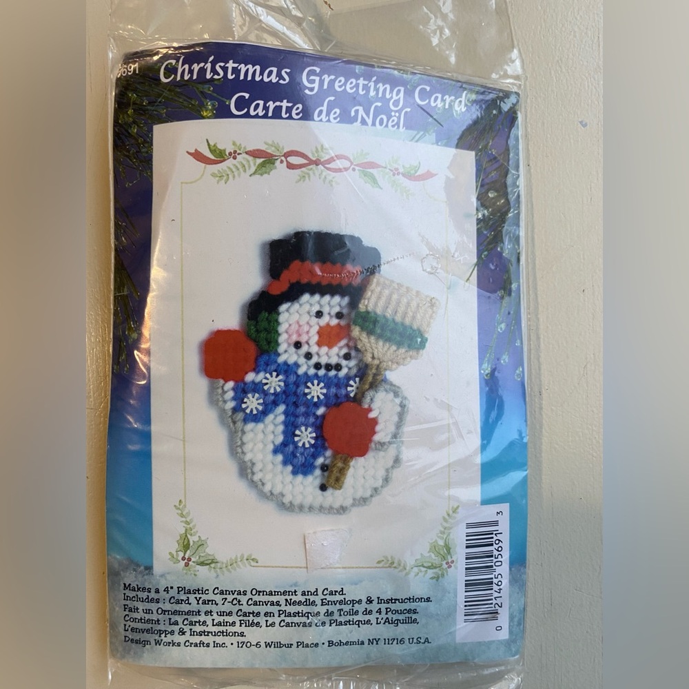 Christmas Snowman Greeting Card Kit